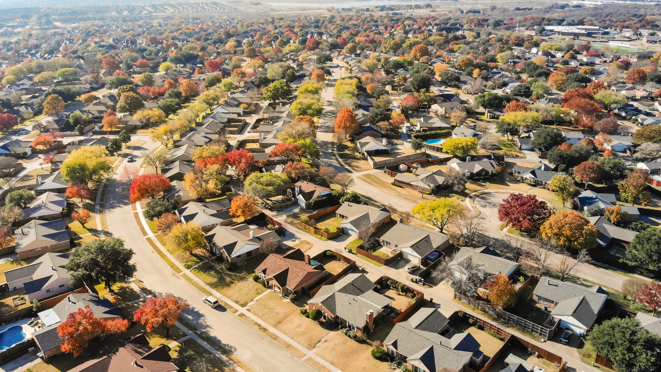 overhead photo of coppell texas area